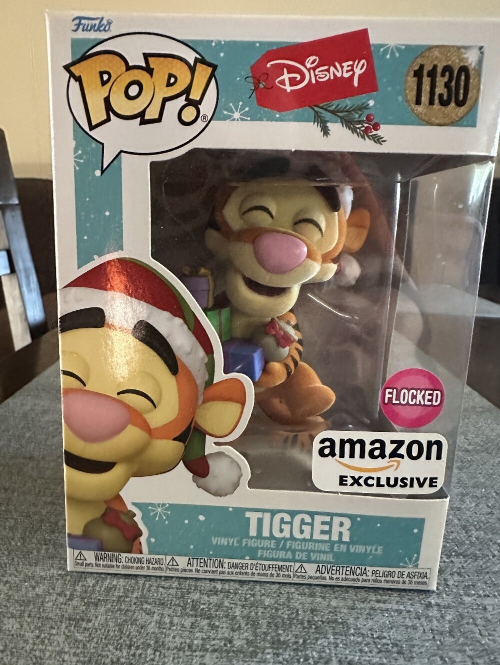 Funko POP! Disney Tigger Flocked Vinyl Figure - Orange, Cream, Pink